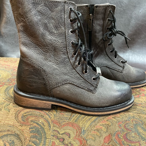 NEW Harley-Davidson Leather Boots sz 7M - Picture 2 of 5